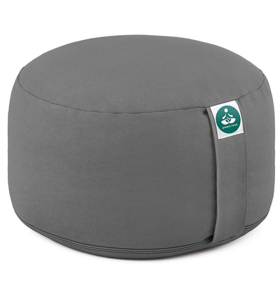 Present Mind Extra High Round Yoga Meditation Cushion (Height 8") - Color: Burgundy