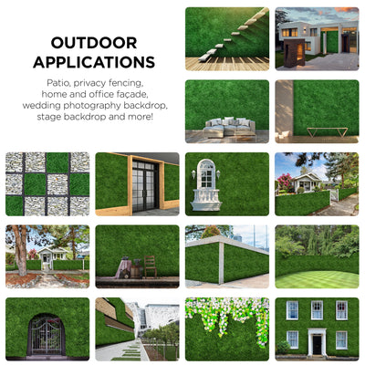 Flybold Grass Wall Panel Boxwood Hedge Wall Panels Grass Backdrop Wall With Uv Protection